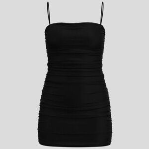 Teal Gigi Mesh Mini Dress